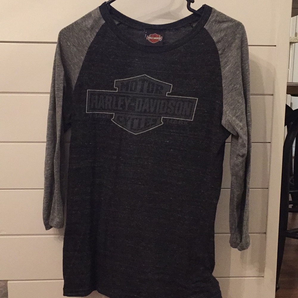 EUC Harley Davidson baseball t-shirt